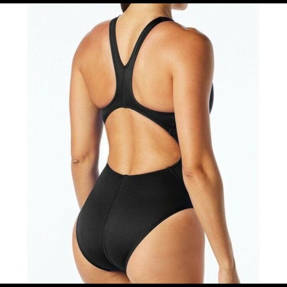 TYR Swimsuit One Piece NEW With Tags Size 34 Medium UPF 50+ Black - Picture 2 of 8